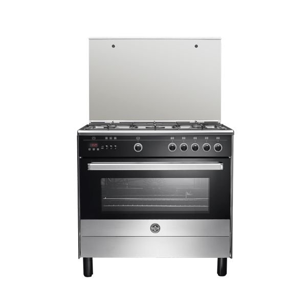 LA GERMANIA Cooker 90 x 60 - 5 Gas Burners Stainless x Black