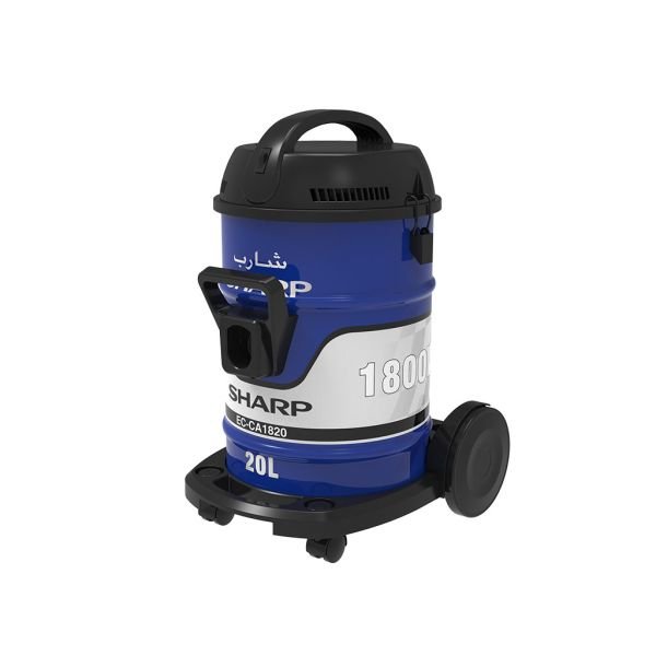 SHARP Pail Can Vacuum Cleaner 1800 Watt Cloth Filter Blue