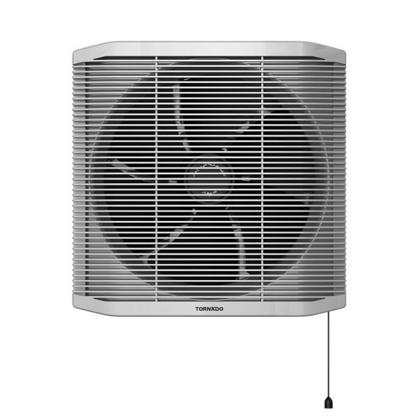 TORNADO Bathroom Ventilating Fan 20 cm Privacy Grid Black x Grey