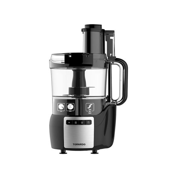 TORNADO Food Processor 450 Watt 1.5 Liter Bowl Black