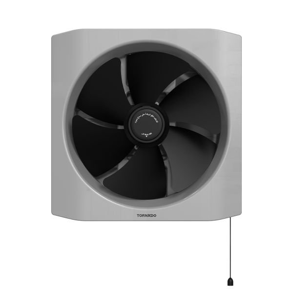 TORNADO Kitchen Ventilating Fan 20 cm Black x Grey