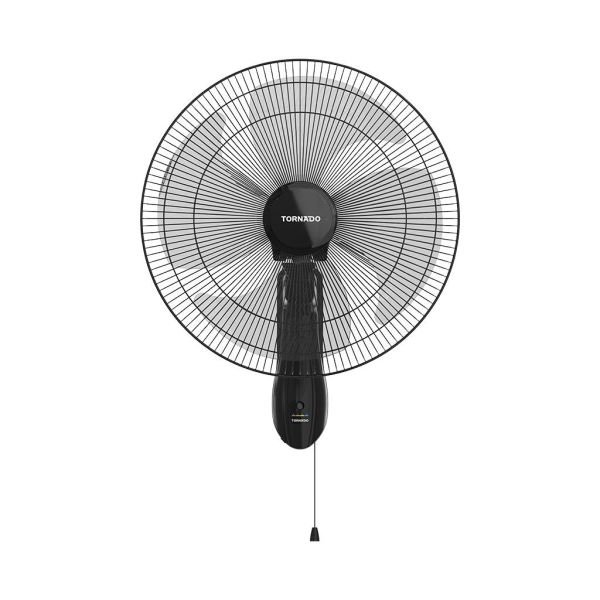 TORNADO Wall Fan 18 Inch 4 Blades Black