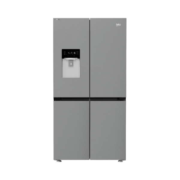 Beko Side By Side No Frost Refrigerator, 624 Liters, Titanium Inox - GNE134626ZXH
